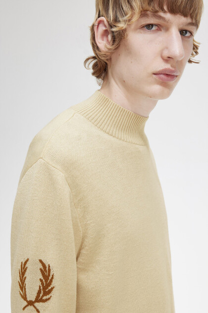 Laurel Wreath Mock Neck Jumper