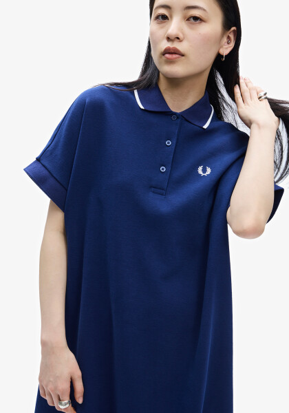 Tipped Pique Dress
