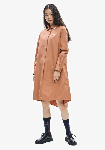 Fishtail Hem Shirt Dress