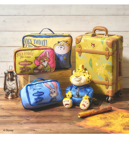 『ズートピア』のキャラクターをデザインしたトラベルグッズが揃う新コレクションをディズニーストアで順次発売