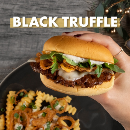 【期間限定】トリュフの香りがたまらない、ブラックトリュフバーガー＆フライ発売中！