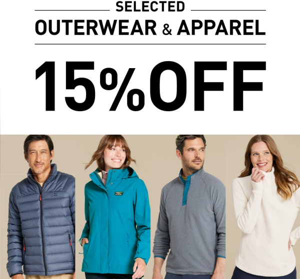 SELECTED OUTER 15%OFF!!