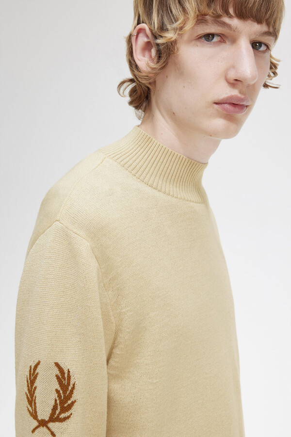 Laurel Wreath Mock Neck Jumper
