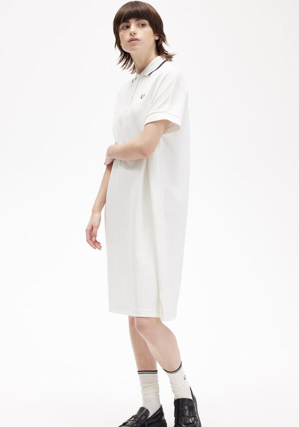 Tipped Pique Dress
