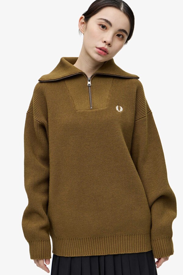 Half-Zip Knit Jumper