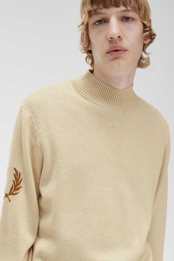 Laurel Wreath Mock Neck Jumper