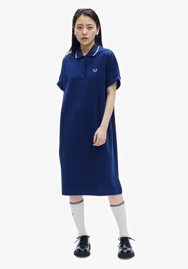 Tipped Pique Dress