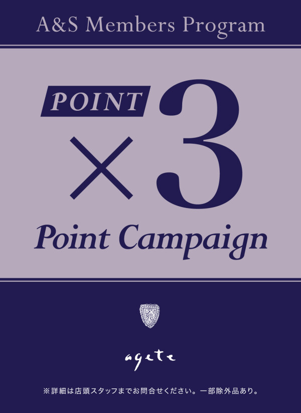 【　期間限定　】×3 Point Campaign