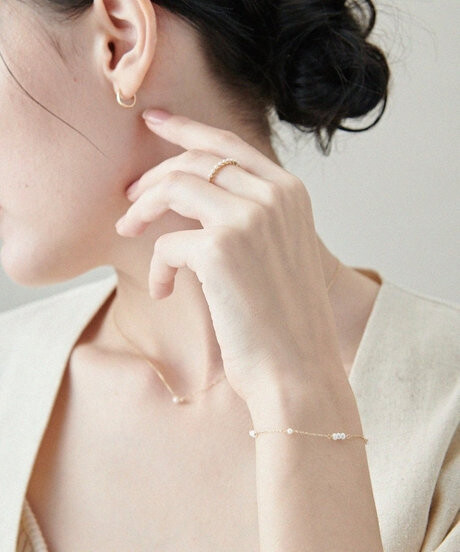 Station Bracelet -Pearl-
