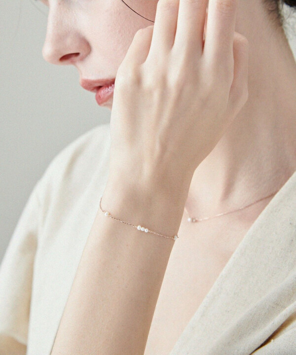 Station Bracelet -Pearl-
