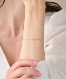 "Mist Pink" Collection -White topaz-