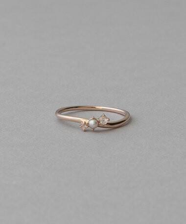 Layered Ring -Color Stone-