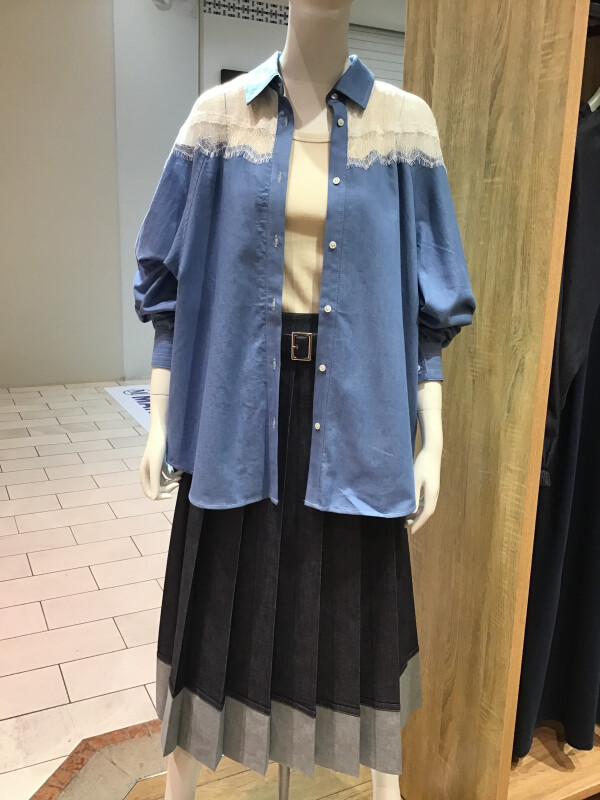 待望のdenimプリーツスカート新タイプ登場🪡🧵