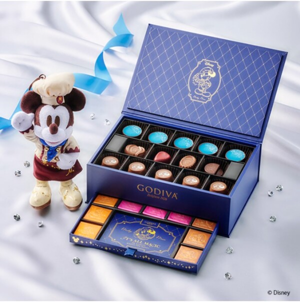 ショコラティエ姿のミッキーをデザインしたバレンタインのコレクションを順次発売