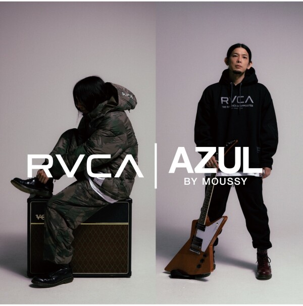 AZUL BY MOUSSYが「RVCA（ルーカ）」との冬のコラボレーションアイテムを12月8日(月)より発売開始！