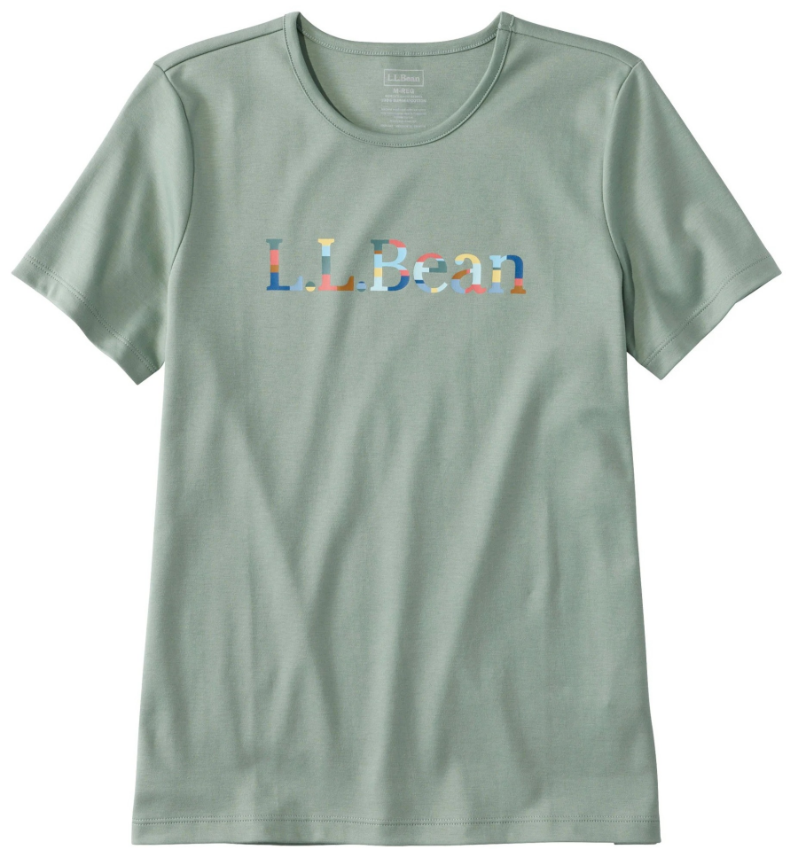 WEEKLY PICK UP ！    Pima Cotton Crewneck Graphic tee 