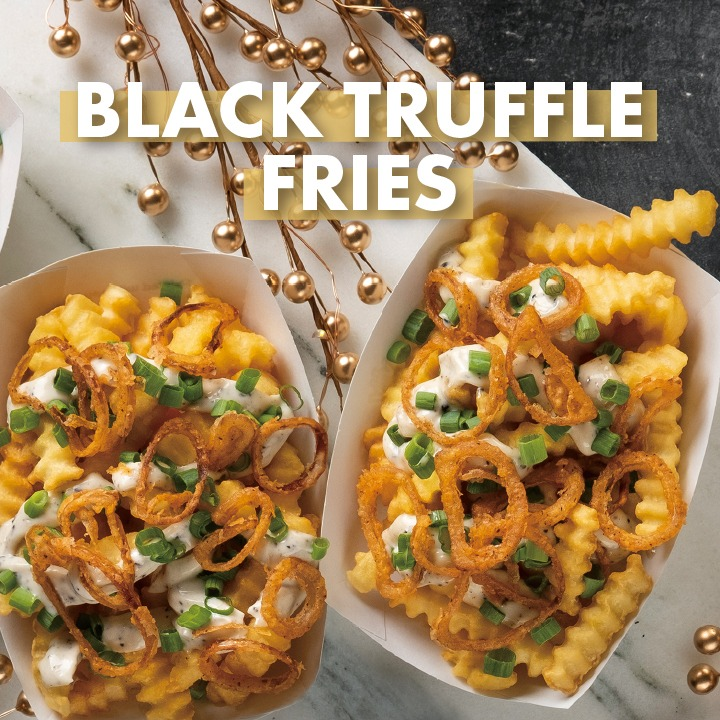 【期間限定】トリュフの香りがたまらない、ブラックトリュフバーガー＆フライ発売中！