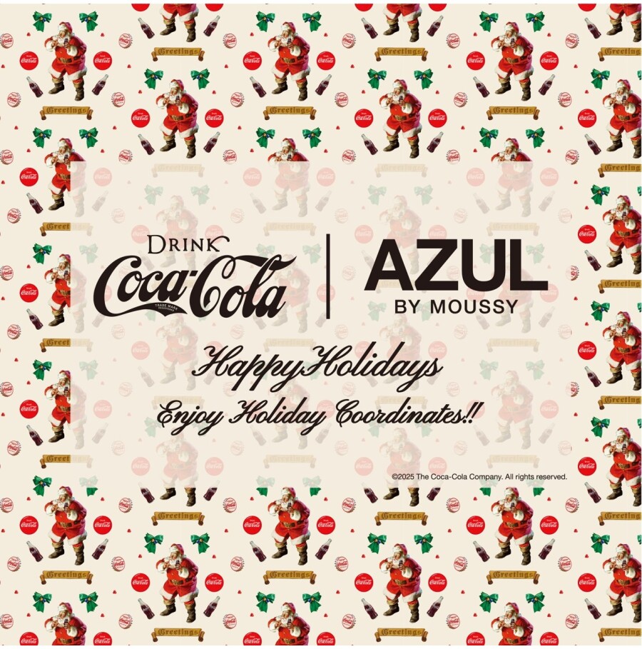 AZUL BY MOUSSYがCoca-Cola®とのコラボアイテムを12月1日(月)に店舗発売開始！