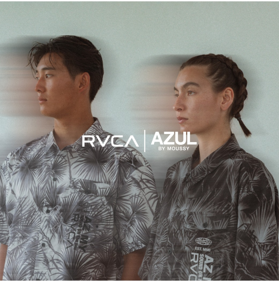 AZUL BY MOUSSY × RVCA の「SOUND ON THE LINE」をテーマ にしたサマーコレクションを7/15(水)に発売！